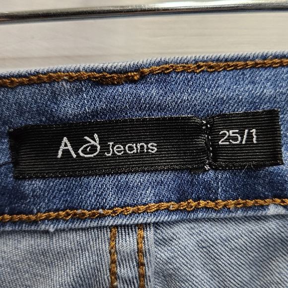 Angry Rabbit Star Struck High Rise Flare retro bell bottom style jeans size 25/1 - Picture 9 of 14